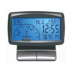  Car Digital Compass with Time, Temperature Blue Backlight 