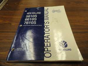 New Holland 5610S 6610S 7610S Tractor Operators Manual  