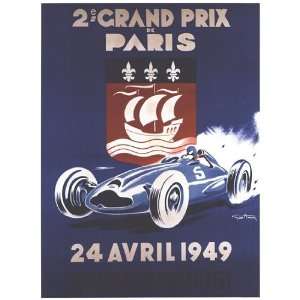 Grand Prix De Paris 24 Avril 1949 by George Ham 18x24  