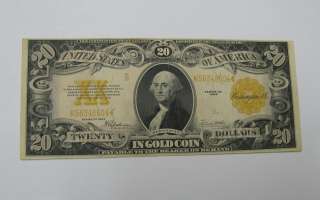 1922 $20 Gold Certificates Twenty Dollars Note XF  