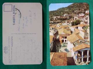 MAIN STREET TAXCO MEXICO VIEW OLD VINTAGE POSTCARD  