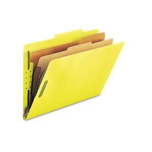   Folders, Legal, 6 Section, Yellow, 10/Box