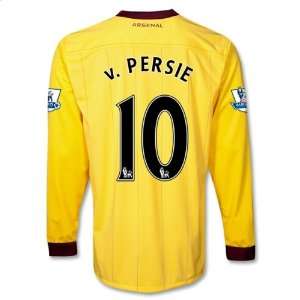  Arsenal 10/11 V. PERSIE Away LS Soccer Jersey Sports 