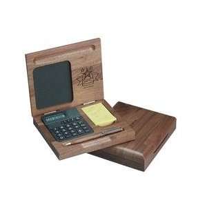  1441    Wood Desk Calculator Set