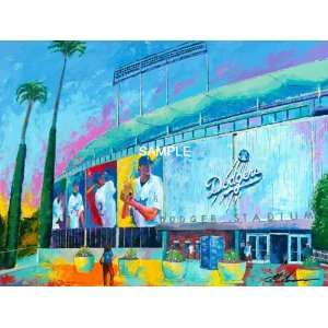  Los Angeles Dodgers Print Oversized Stadium Canvas Art 