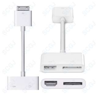 Digital AV HDMI Adapter For Apple MC953ZM/A iPad iPod iPad 1/2 iPhone 