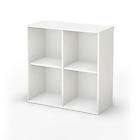South Shore Stor It Collection 4 Cubby Storage Unit   Pure White
