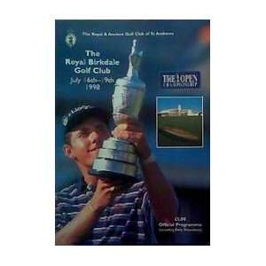  The 1998 British Open Golf Championship Official Program 