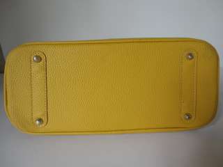 Yellow WomensPU leather Shoulder Handbag Tote Bag H15  