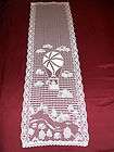   DE FRANCE FRENCH IMPORTED WHITE LACE WINDOW DOOR CURTAIN PANEL 22X73