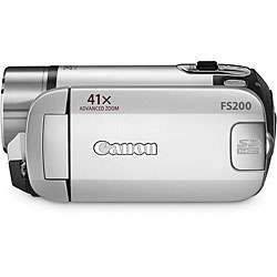Canon FS200 Misty Silver Camcorder  