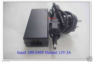 AC DC B6 Power Adapter Input 100 240V OUTPUT 12V 5A  