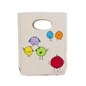  FLUF CHIRP Lunch Bag, 11 Inch L by 8 Inch W by 4 1/2 Inch 