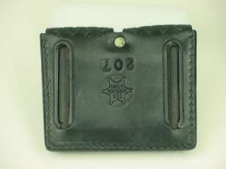 Police Leather Ammo Belt Bullet Pouch Case 0.38 0.357  