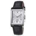 Emporio Armani Mens Classic Silver Dial Quartz Chronograph Watch 