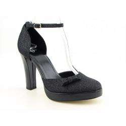 Joey O Sone Womens Black Ankle Strap Shoes  