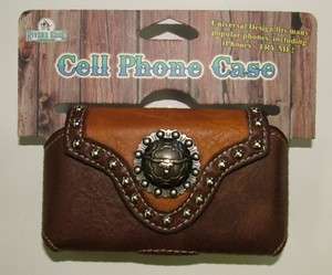 Horizontal Cowhide Longhorn Cell Phone Case  PU Leather  