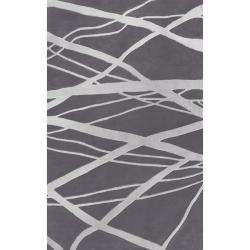   Pino Geometric Grey Modern Byways Rug (76 x 96)  