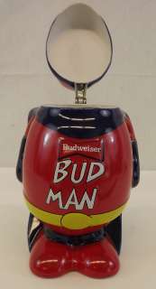 Collectible Budweiser Bud Man Genuine Beer Mug Beer Stein  