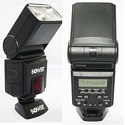 Bower Autofocus Flash with Power Zoom and LCD E TTl II Dedication for 