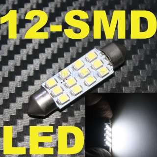 Dome 42mm 12 SMD LED Bulb Car Interior Lamp White Festoon License 