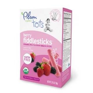 Plum Organics Fiddlesticks Snack Sticks, Berry, 2.12 Ounce Boxes (Pack 