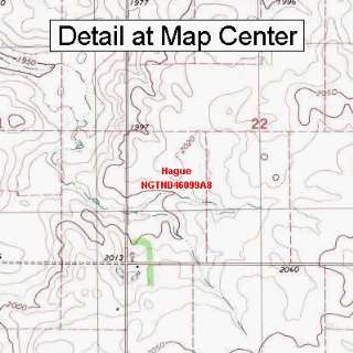  USGS Topographic Quadrangle Map   Hague, North Dakota 