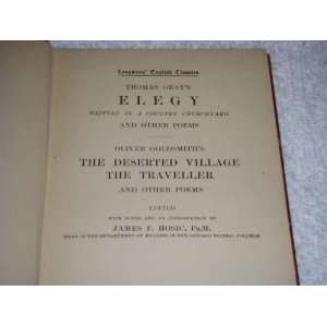  Longmans English Classics/ Thomas Grays Elegy and Other 