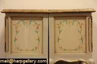 pair of delicately hand painted end or bedside tables or nightstands 
