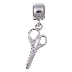 Signature Moments Sterling Silver Scissors Charm Bead  