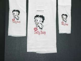 Betty Boop ~BATH TOWELS  3 pc SET~ 100% COTTON  