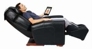 BLACK LEATHER AcuTouch 9500 Human Touch Massage Chair  