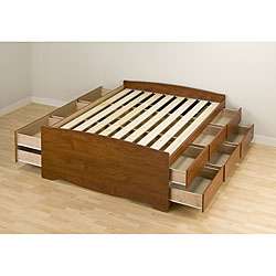 Chelsea Cherry 12 drawer Platform Storage Double Bed  