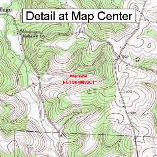 USGS Topographic Quadrangle Map   Warsaw, Ohio (Folded 