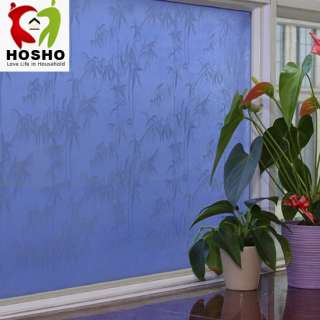   Privacy Glass Window Film Stained Blue Bamboo 35 GW 019  
