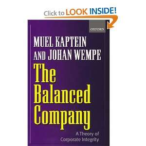  The Balanced Company A Corporate Integrity Theory 