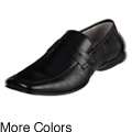 Madden Mens Saxton Black Leather Penny Loafers 