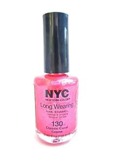 NYC N.Y.C. Long Wearing Nail Enamel Polish #130 Classic Coral Creme 