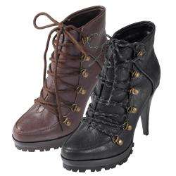   Womens Jasmine 10 Lug Sole High Heel Boot  