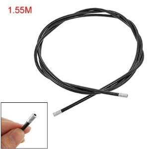  Como 1.55M Black Plastic Bicycle Brake Cable Wire Housing 