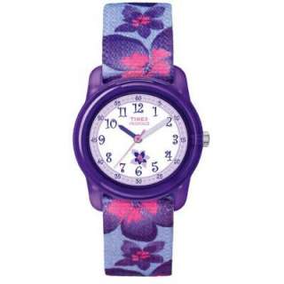 Timex Kids T7B887 Analog Purple Flowers Watch (New)  