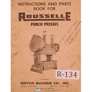   Service Operators Instruction & Parts List Manual Rousselle Books