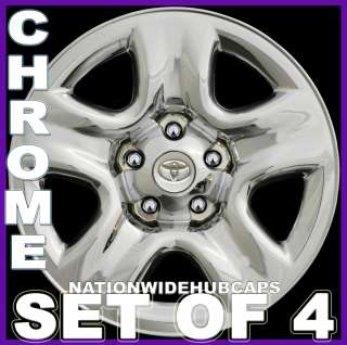    Toyota CHROME Wheel Skins Full Hub Caps Covers 5 Spoke Steel Wheels