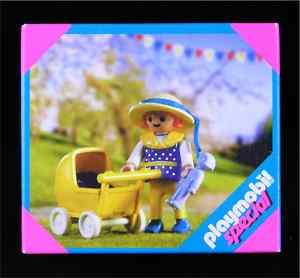 PLAYMOBIL Girl w/ Carriage 4584 NIB baby stroller city  