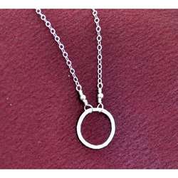 AEB Design Silver Small Ring Necklace  