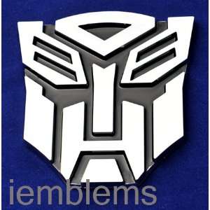   Transformers Autobot Car Chrome Badge Emblem 3D Logo 