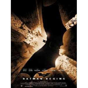 BATMAN BEGINS (FRENCH   FOLDED) Movie Poster