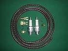 NOS 14mm Champion H 10 Spark Plugs w/ Wires & Terminals for John Deere 