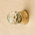 Set of 6 Small Round Faceted Jewelers Knobs (India)
