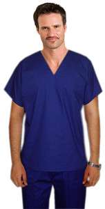 New PLUS SIZE Reversible Medical Scrub Set with 4 Pockets and a V Neck 